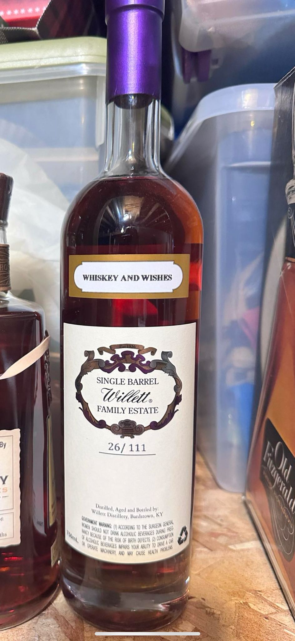 2023 Willett Family Estate Bottled Single Barrel 10 Year Old Barrel No. 3026 Straight Bourbon Whiskey 750ml