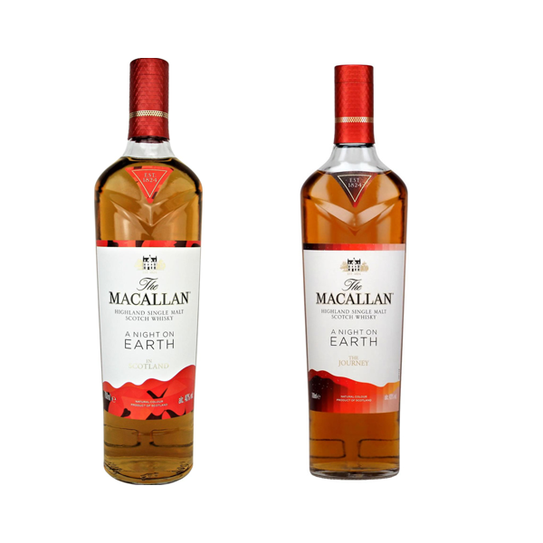 Macallan A Night On Earth & Journey Single Malt 750ml 2-Pack Bundle