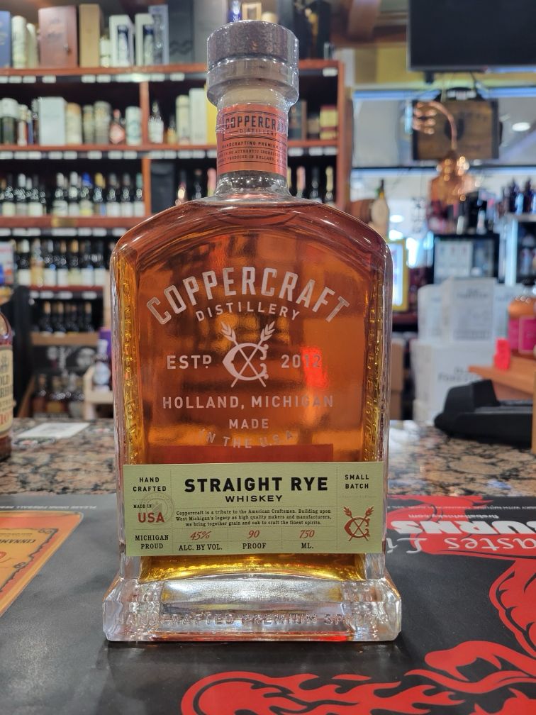 Coppercraft Distillery Straight Rye Whiskey 750ml