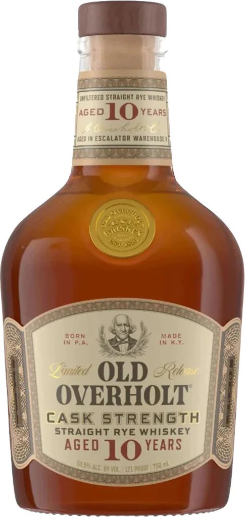 Overholt 10 Year Old Cask Strength Rye Whiskey 750ml