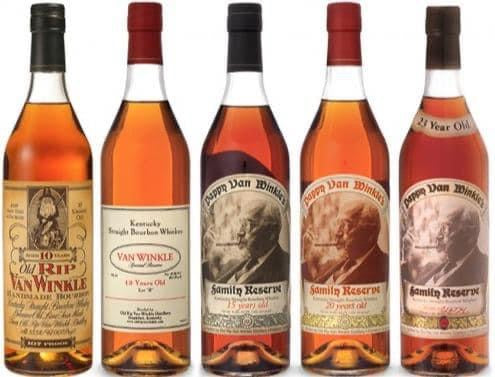Pappy Van Winkle 5 Bottle Set