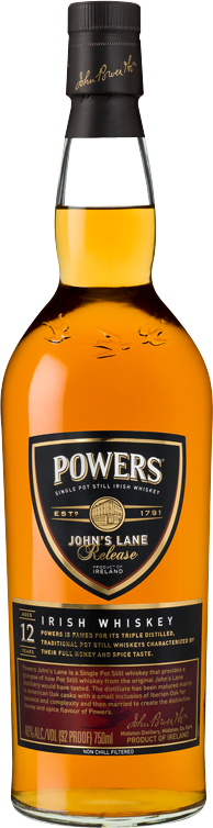 Powers John Lane Release 12 Year Old Single Pot Still Irish Whiskey