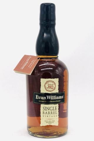 EVAN WILLIAMS VINTAGE SINGLE BARREL BOURBON WHISKEY