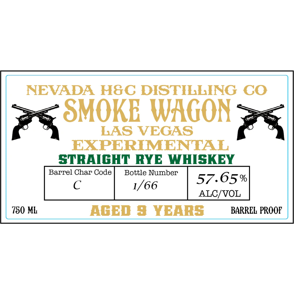 Smoke Wagon Experimental 9 Year Old Straight Rye Whiskey 750ml