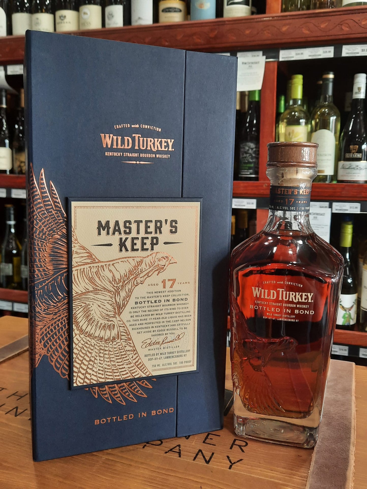 Wild Turkey Master's Keep Bottled In Bond 17 Year Old Kentucky Straight Bourbon Whiskey 750ml