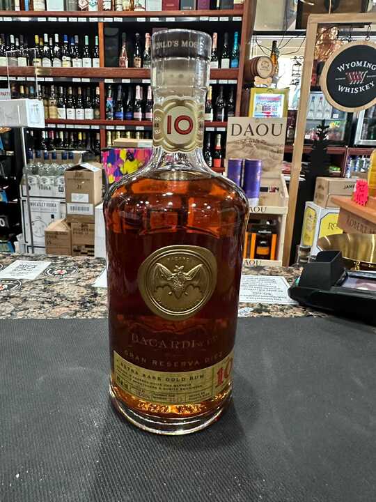 Bacardi Gran Reserva Diez 10 Year Old Extra Rare Gold Rum 750ml