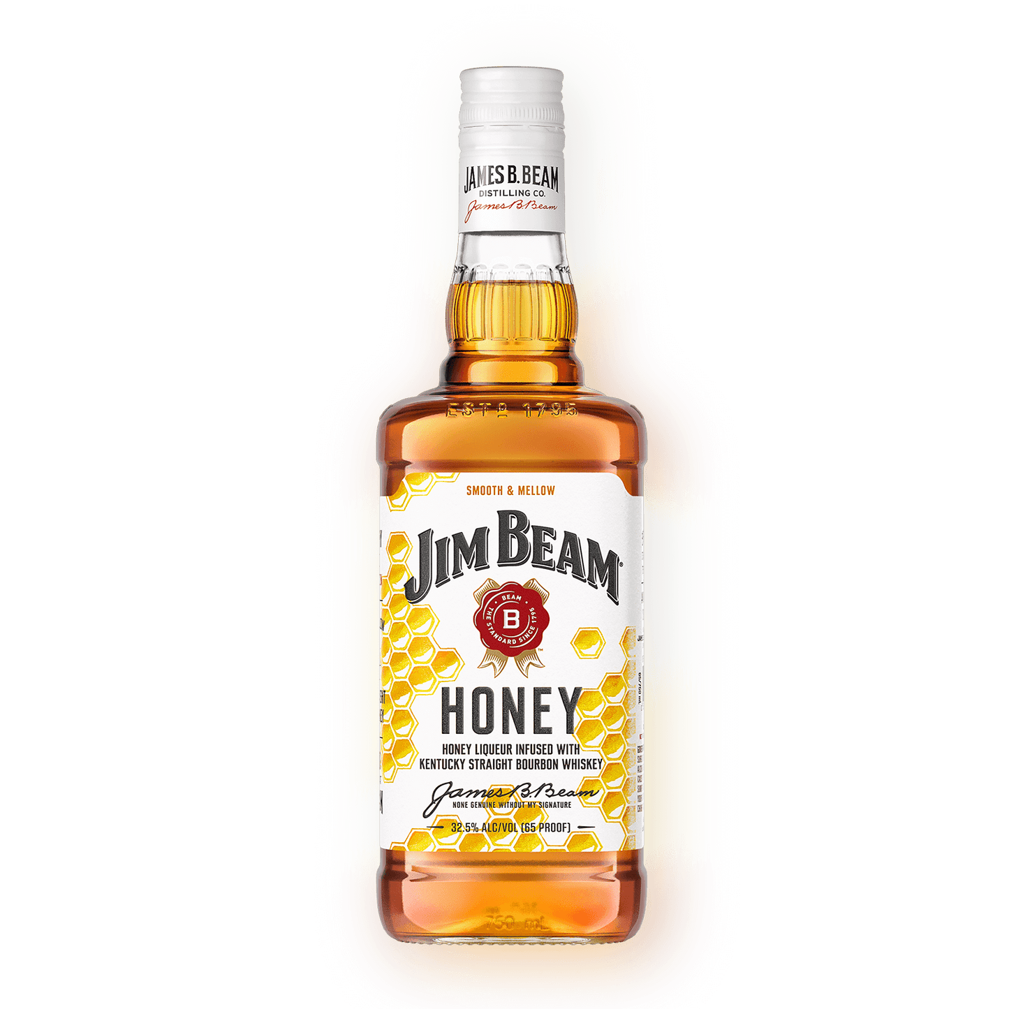 Jim Beam Smooth & Mellow Honey Flavored Kentucky Straight Bourbon Whiskey 750ml