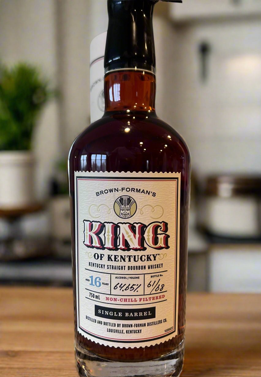 2024 Brown Formans King of Kentucky Single Barrel 16 Year Old Bottle #61 Kentucky Straight Bourbon Whiskey 750ml