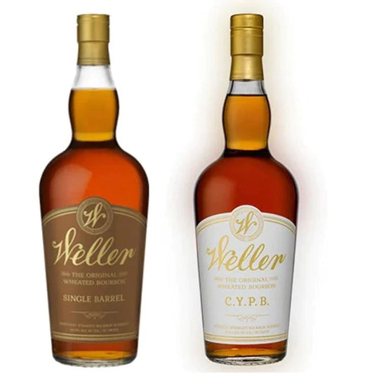 W. L. Weller Single Barrel Straight Wheated Bourbon Whiskey & W. L. Weller C.Y.P.B. - Craft Your Perfect Bourbon The Original Wheated Kentucky Straight Bourbon Whiskey