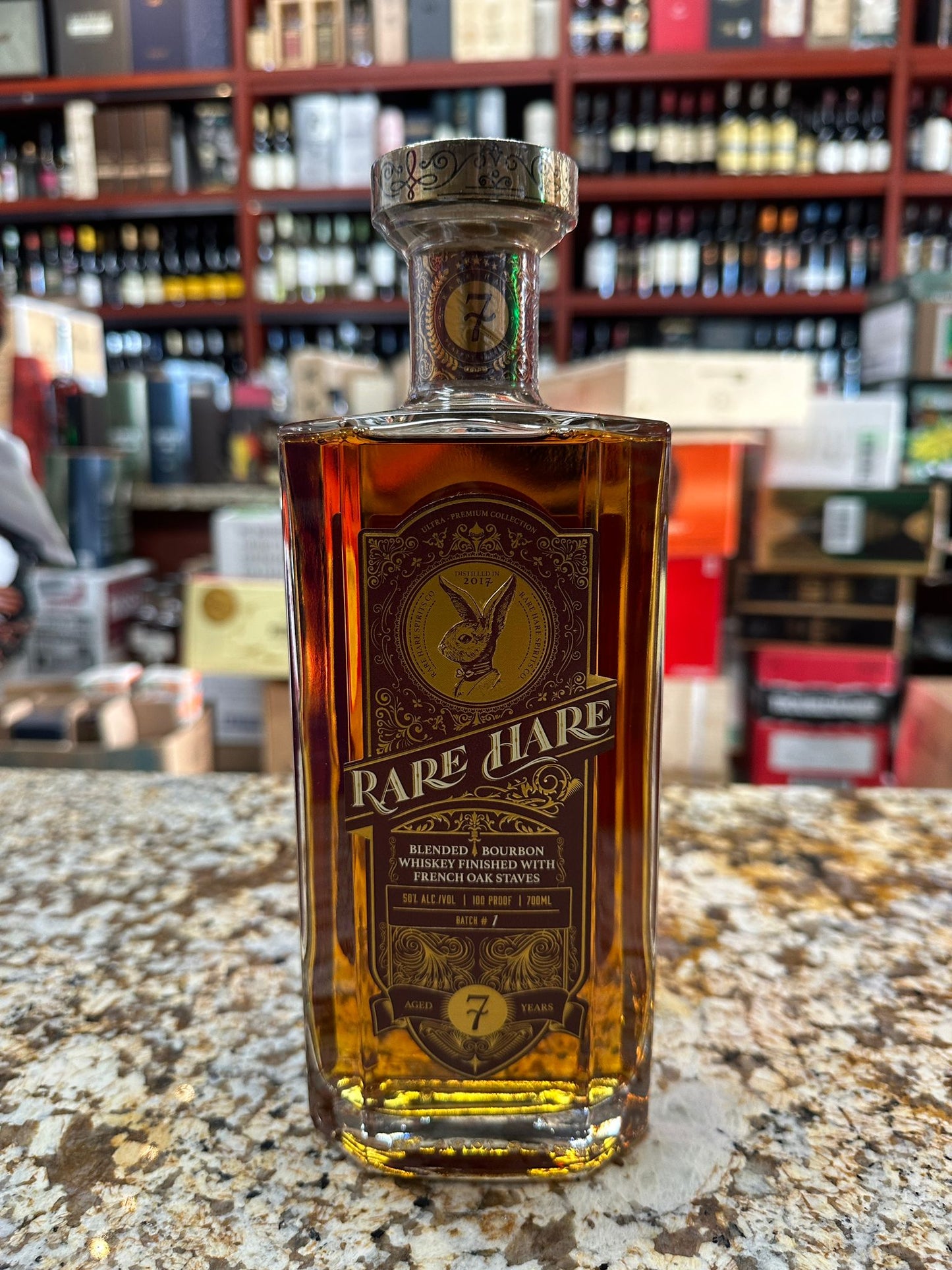 2017 Rare Hare 7 Year French Oak Stave Finish Bourbon Whiskey 700ml