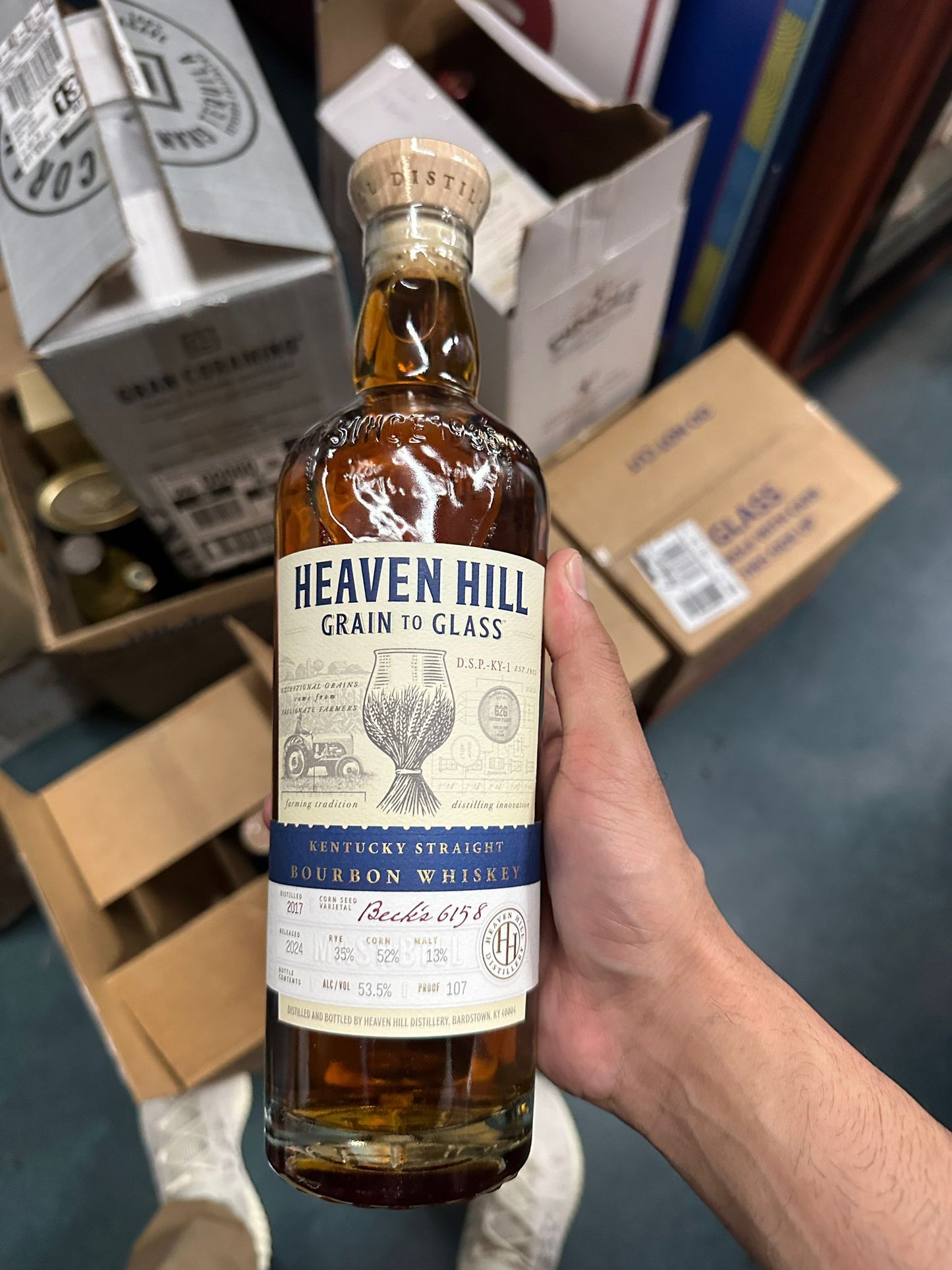 Heaven Hill Grain to Glass  Kentucky Straight Bourbon Whiskey 750ml