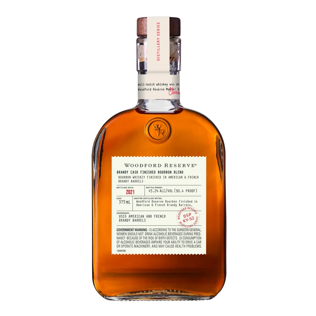 2021 Woodford Reserve Master's Collection Brandy Cask Finish Kentucky Straight Bourbon Whiskey 375ml