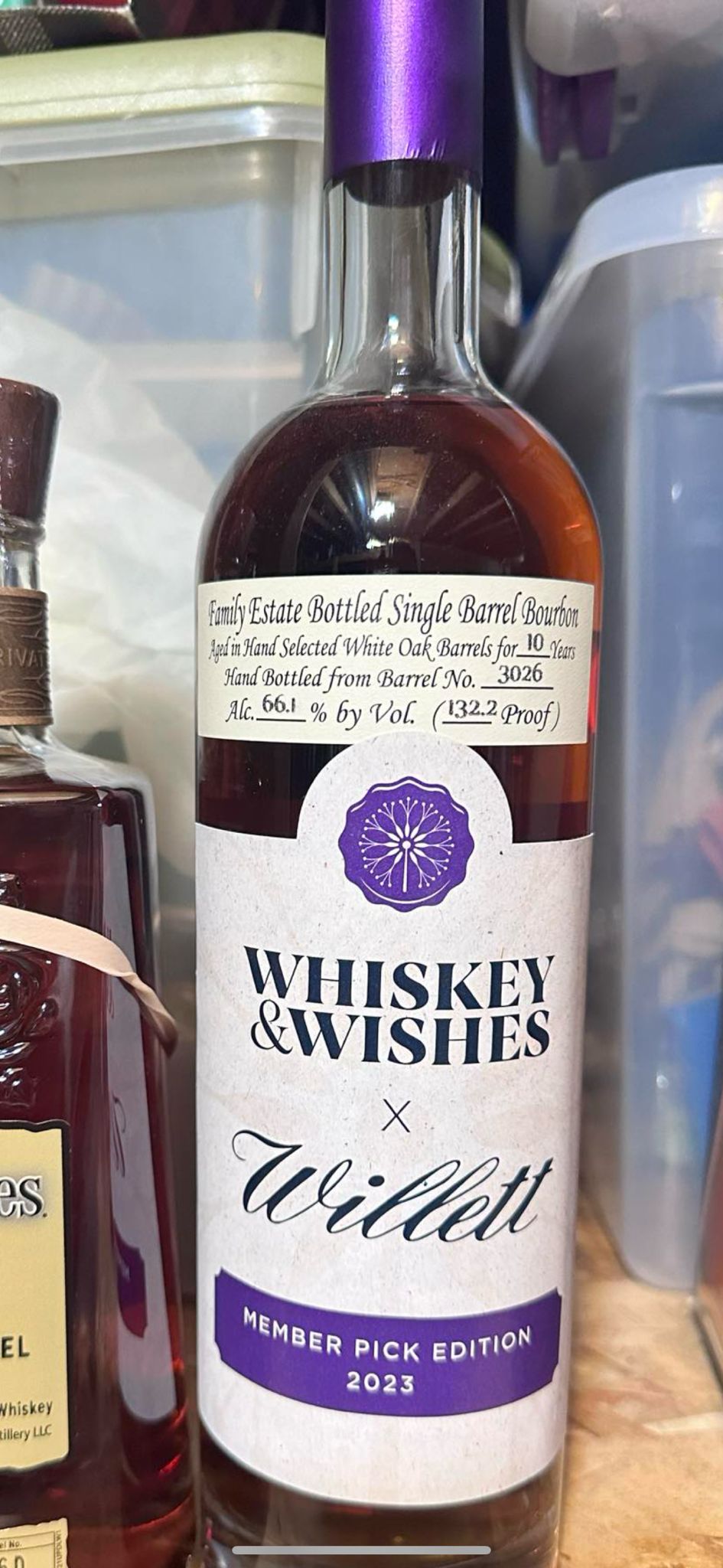 2023 Willett Family Estate Bottled Single Barrel 10 Year Old Barrel No. 3026 Straight Bourbon Whiskey 750ml