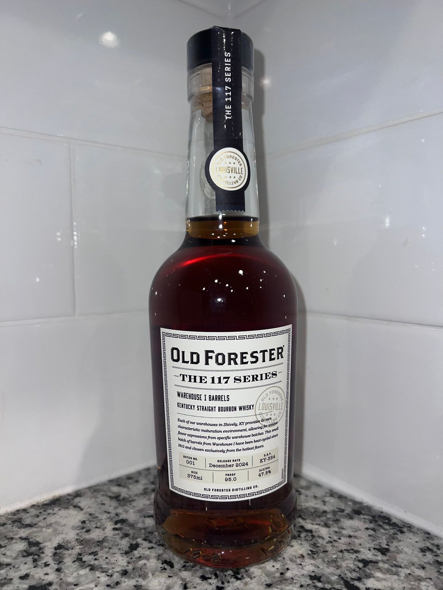 Old Forester The 117 Series Warehouse I Barrels Straight Bourbon Whisky 375ml