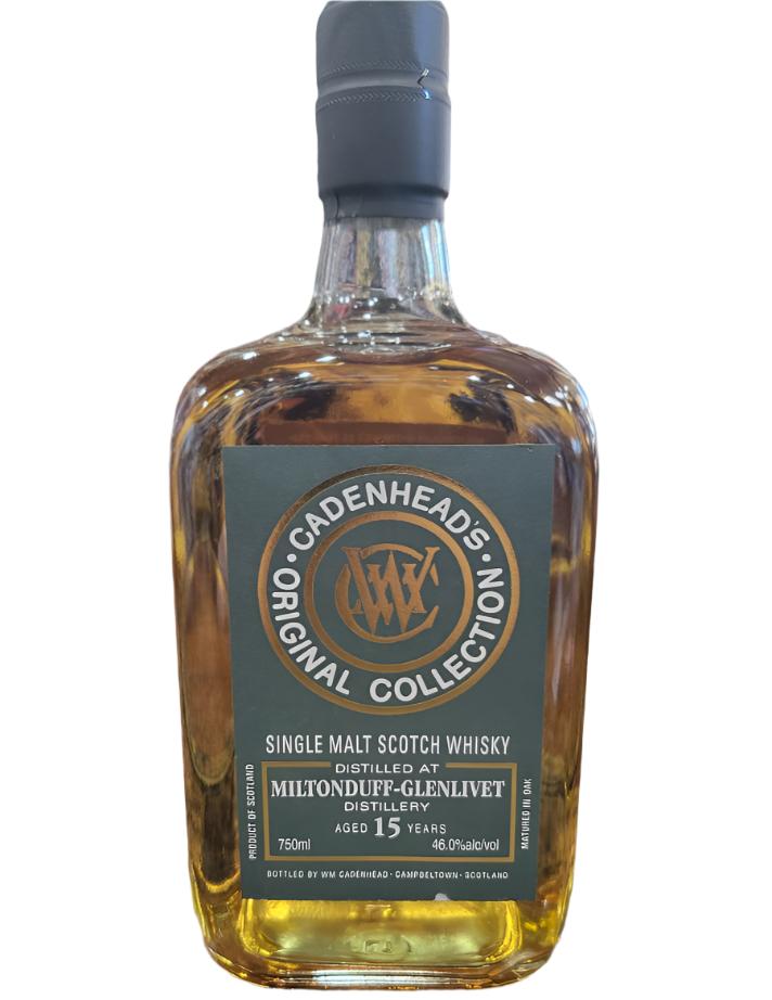 Cadenhead's Miltonduff-Glenlivet Distillery 15 Year Old Single Malt Scotch Whisky 750ml