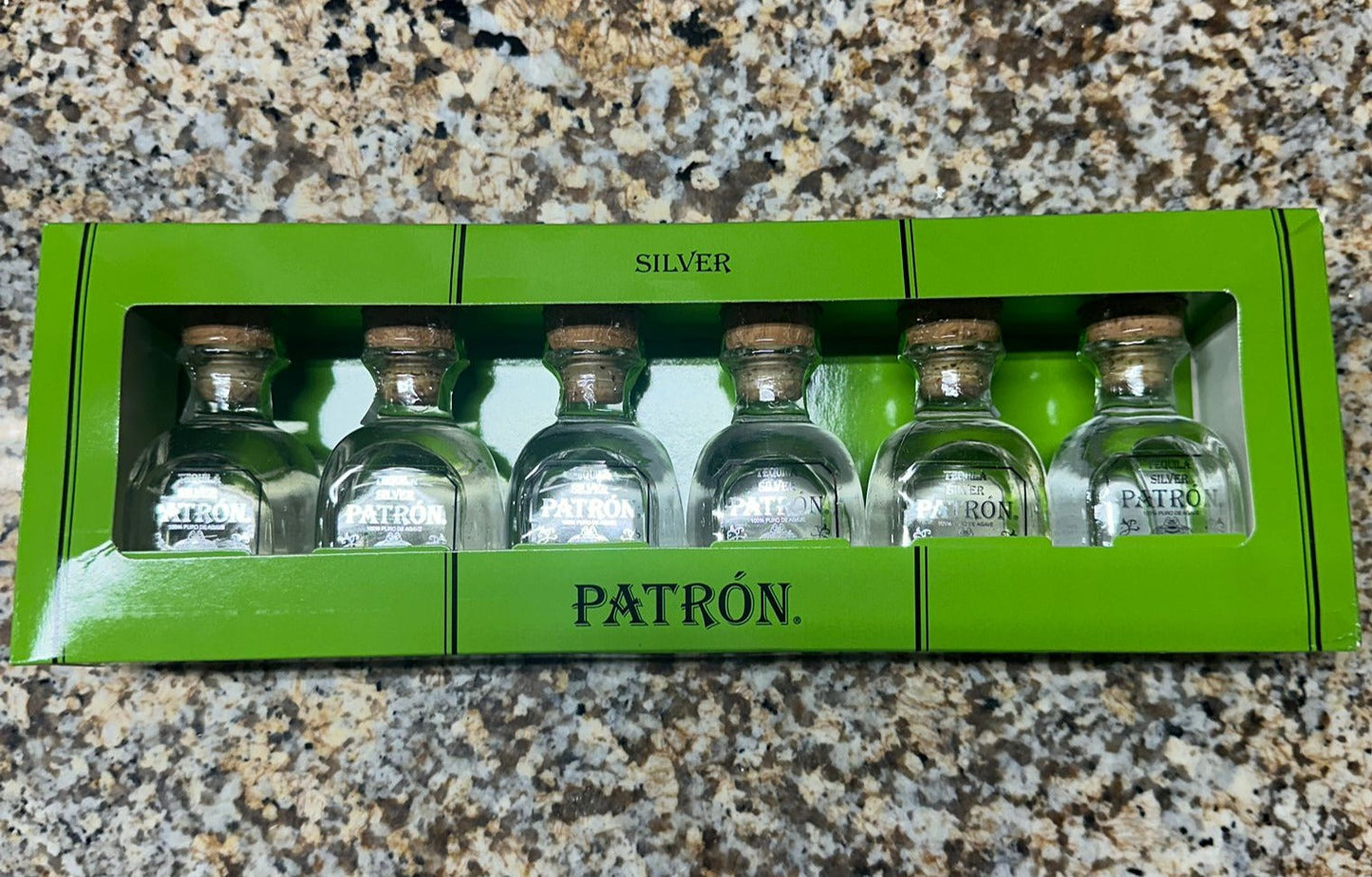 Patron Silver Tequila 50ml 6-Pack Bundle