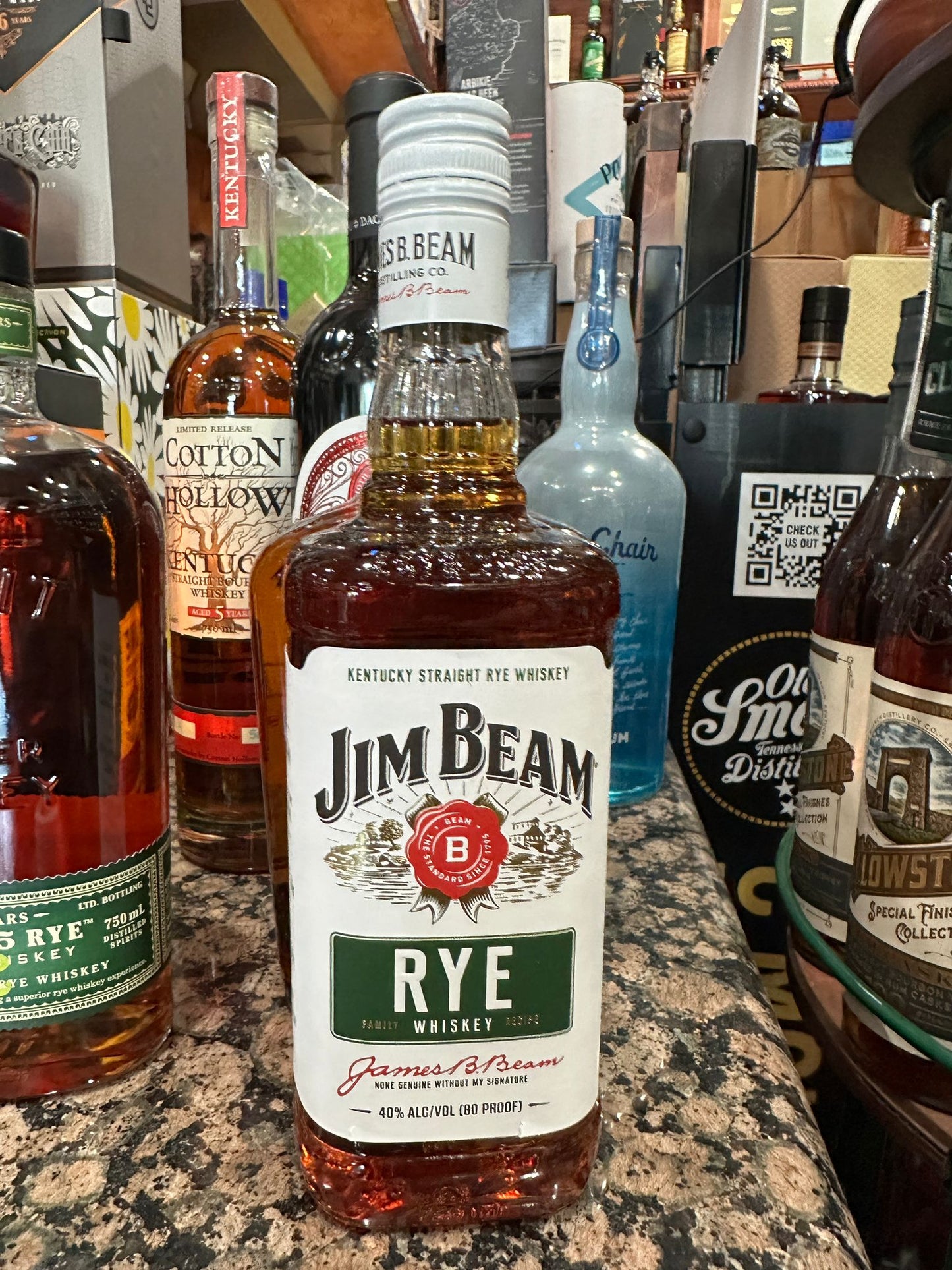 Jim Beam Straight Rye Whiskey 750ml