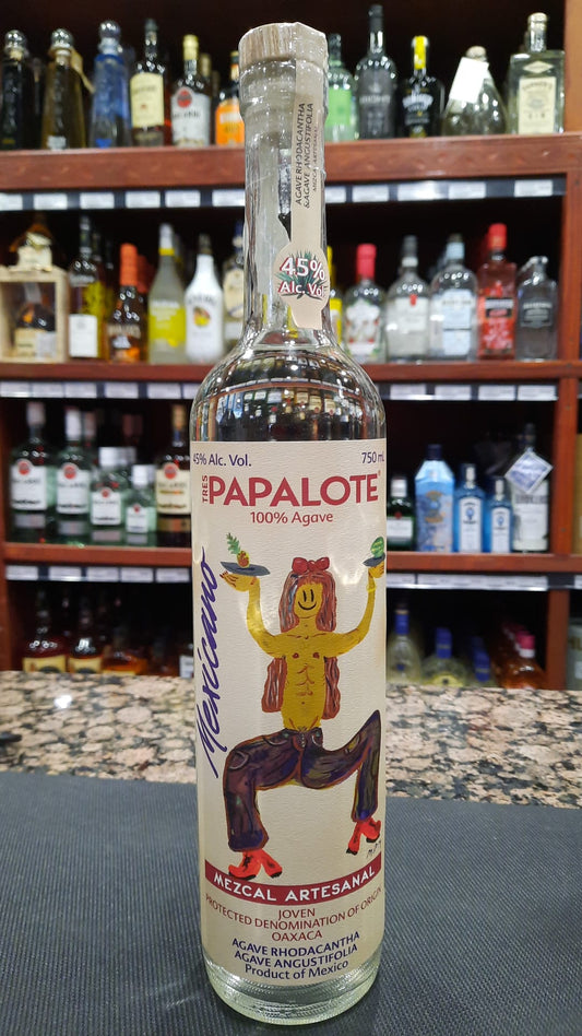 Tres Papalote Artesanal Joven Mezcal Oaxaca 750ml