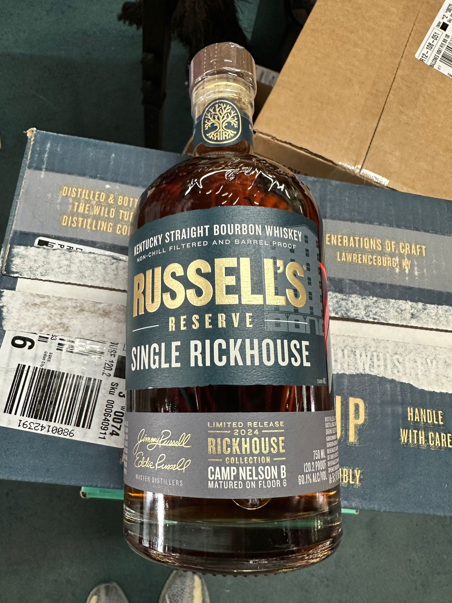 Wild Turkey Russell's Reserve Single Rickhouse Camp Nelson B Limited Release Kentucky Straight Bourbon Whiskey 750ml