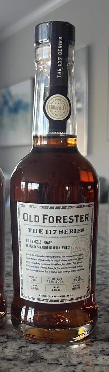 Old Forester 117 Series High Angels Share Barrels #003 Straight Bourbon Whiskey 375ml