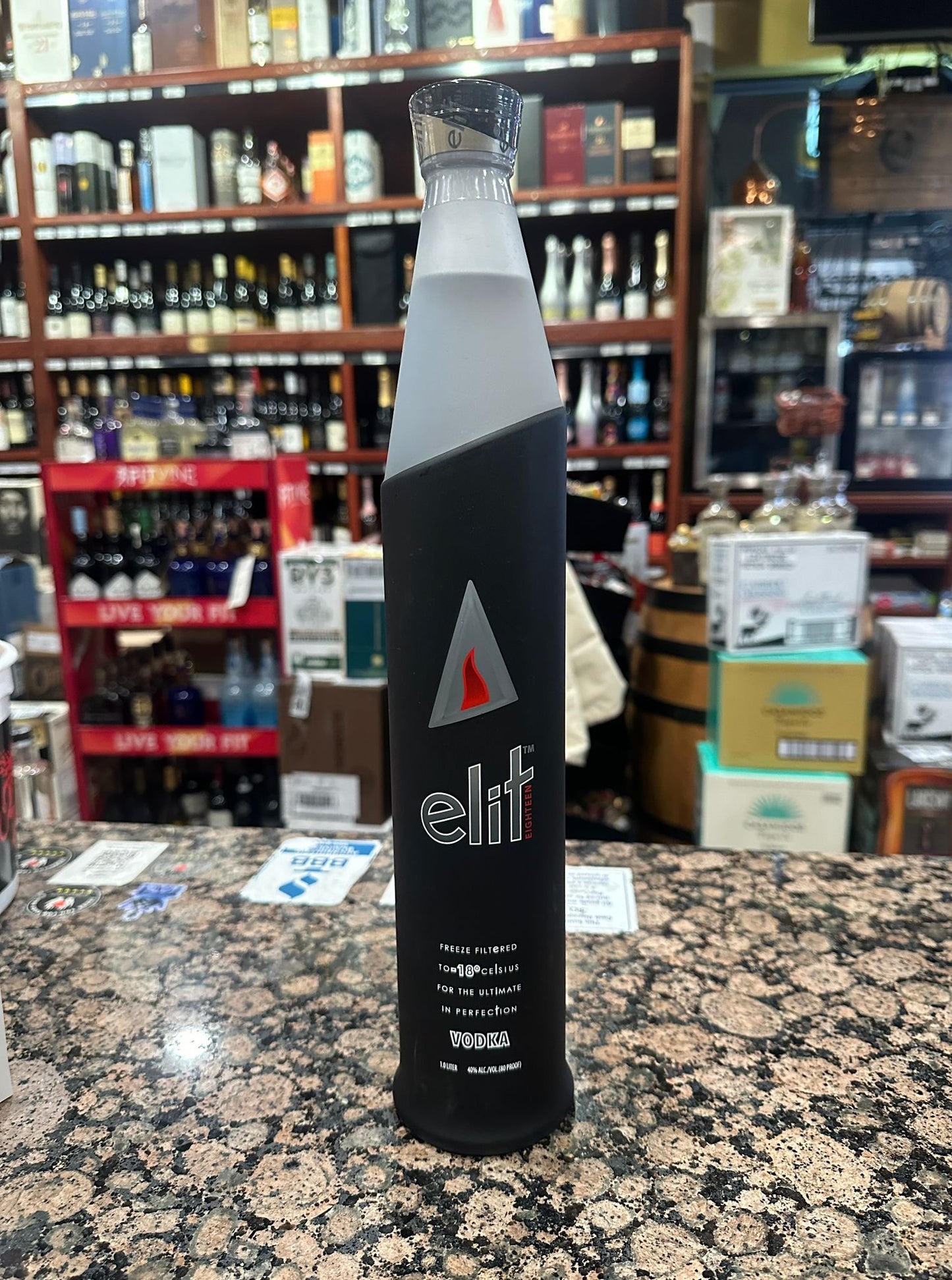 Stoli Elit Vodka Night Edition - Light Up Bottle 1Lt