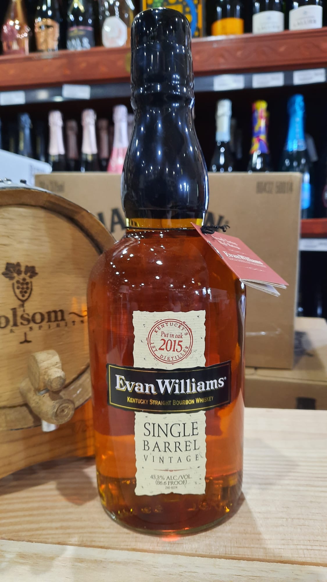 2015 Evan Williams Single Barrel Vintage Straight Bourbon Whiskey 750ml