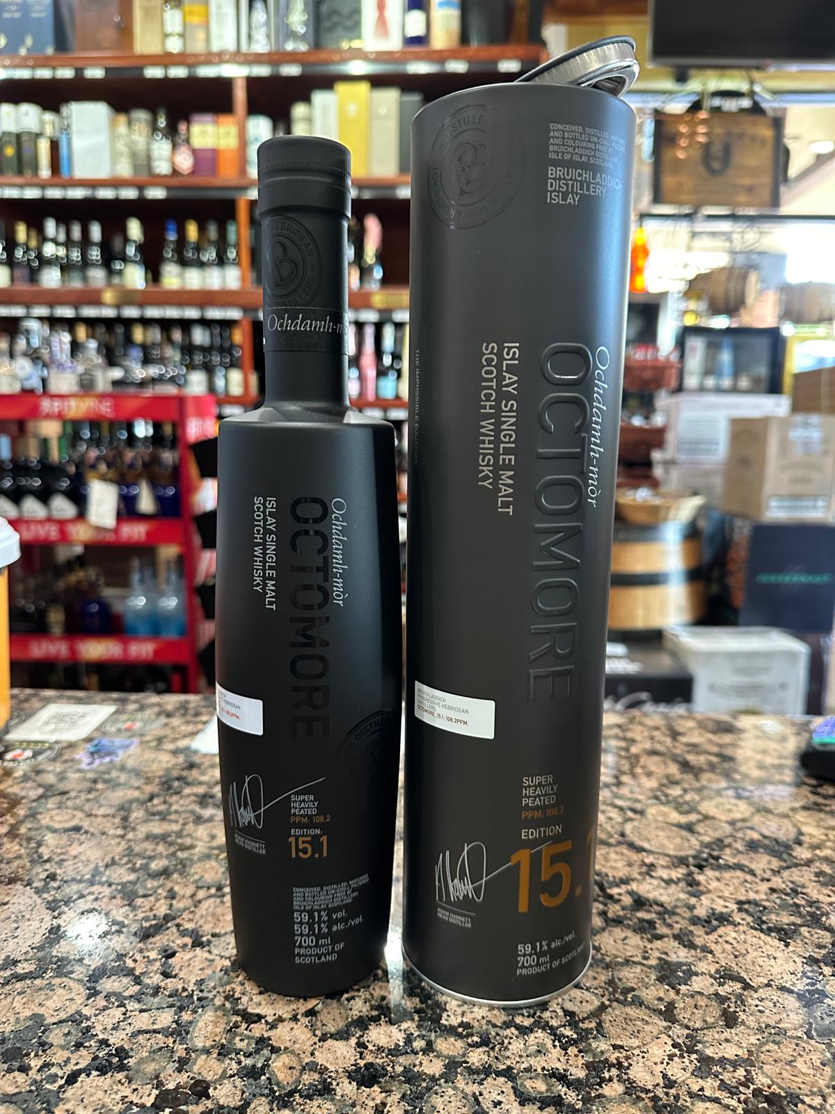 Bruichladdich Octomore Edition 15.1 Super Heavily Peated Single Malt Scotch Whiskey 750ml