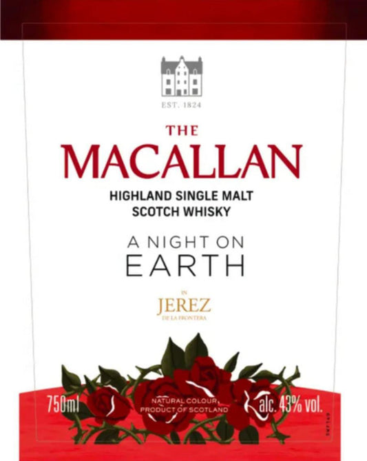 Macallan A Night on Earth in Jerez Highland Single Malt Scotch Whiskey 750ml