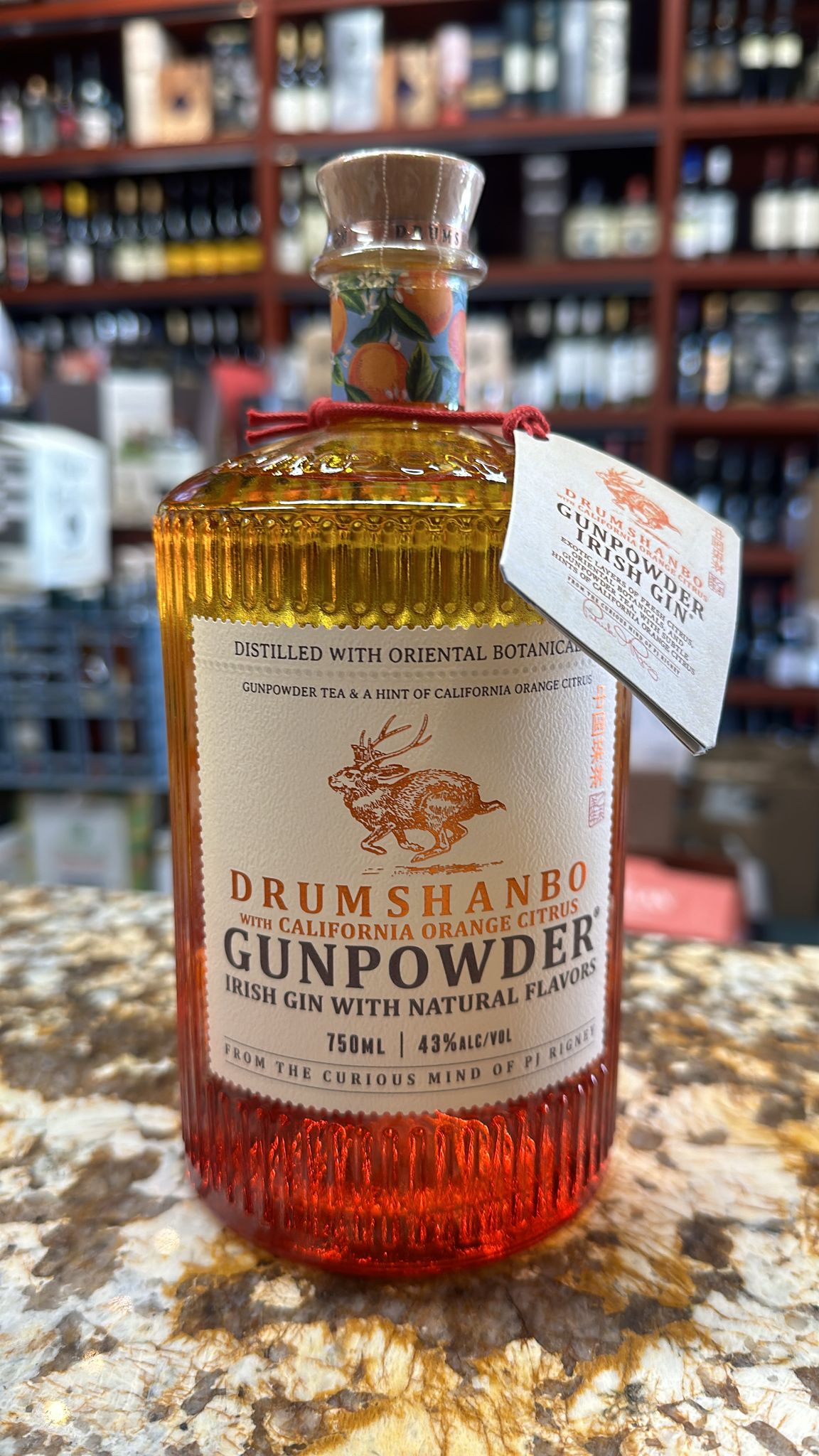 Drumshanbo with Californian Orange Citrus Gunpowder Irish Gin 750ml