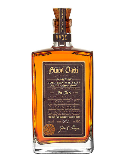 Blood Oath Kentucky Straight Bourbon Whiskey Pact No. 6 750ml