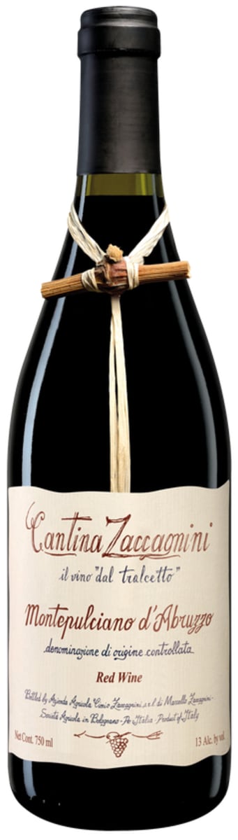 Cantina Zaccagnini il vino dal tralcetto Montepulciano d'Abruzzo 750ml