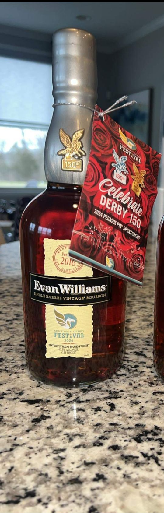 2024 Evan Williams 150th Edition Derby Festival Pegasus Pin Straight Bourbon Whiskey 750ml