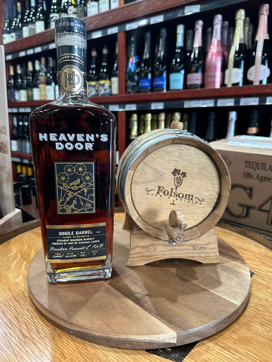 Heaven's Door Single Barrel Finished In Vino De Naranja Casks Strength Straight Bourbon Whiskey 750ml