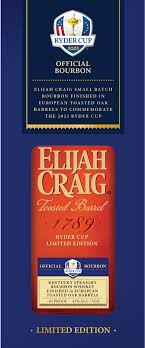 2023 Elijah Craig Ryder Cup Toasted Barrel Straight Bourbon Whiskey