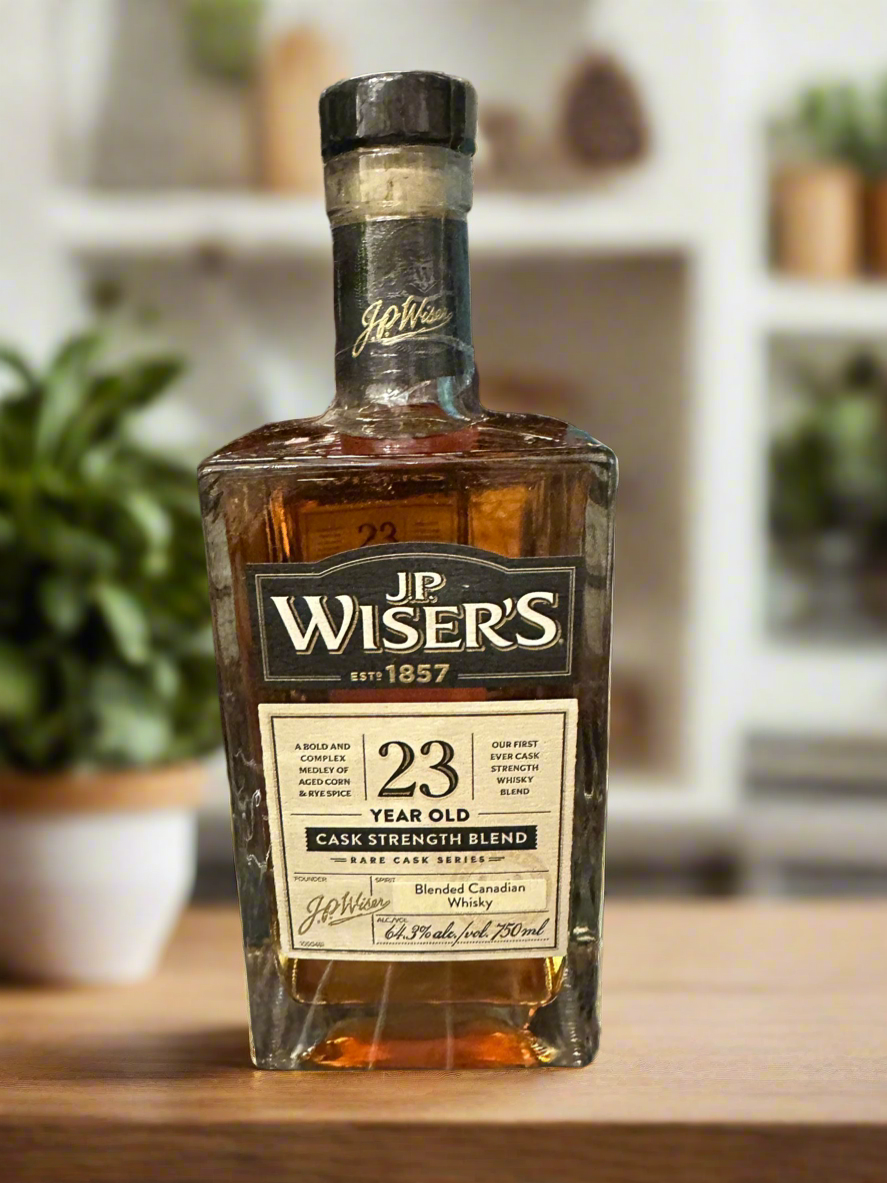 J.P. Wiser's Cask Strength Blend 23 Year Old Blended Canadian Whisky 750ml