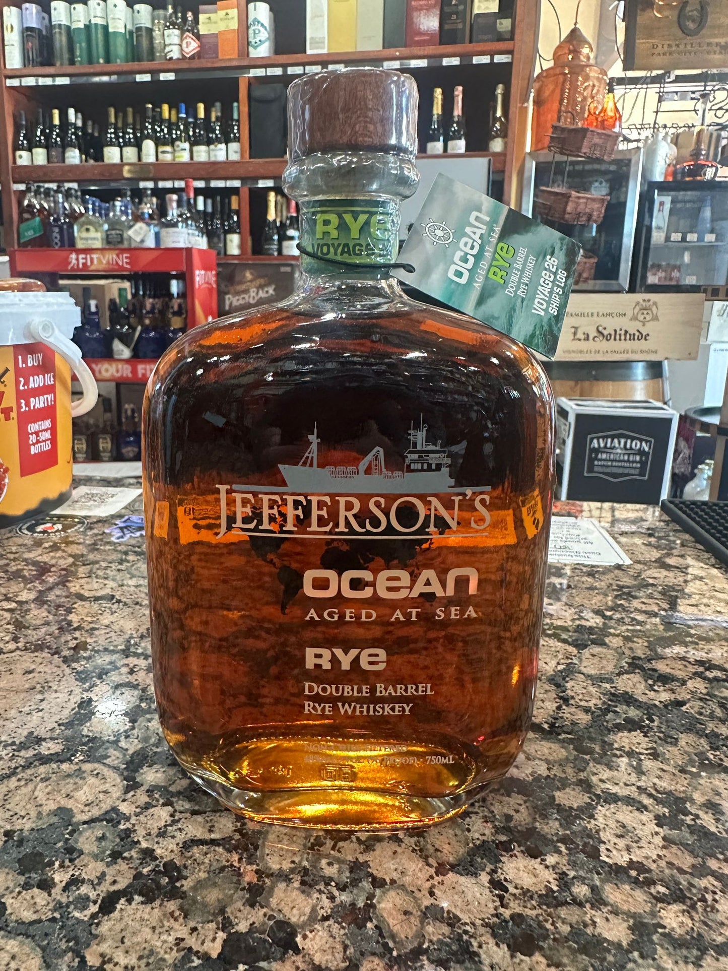 Jefferson's Ocean Aged at Sea Voyage 26 Double Barrel Rye Whiskey 750ml
