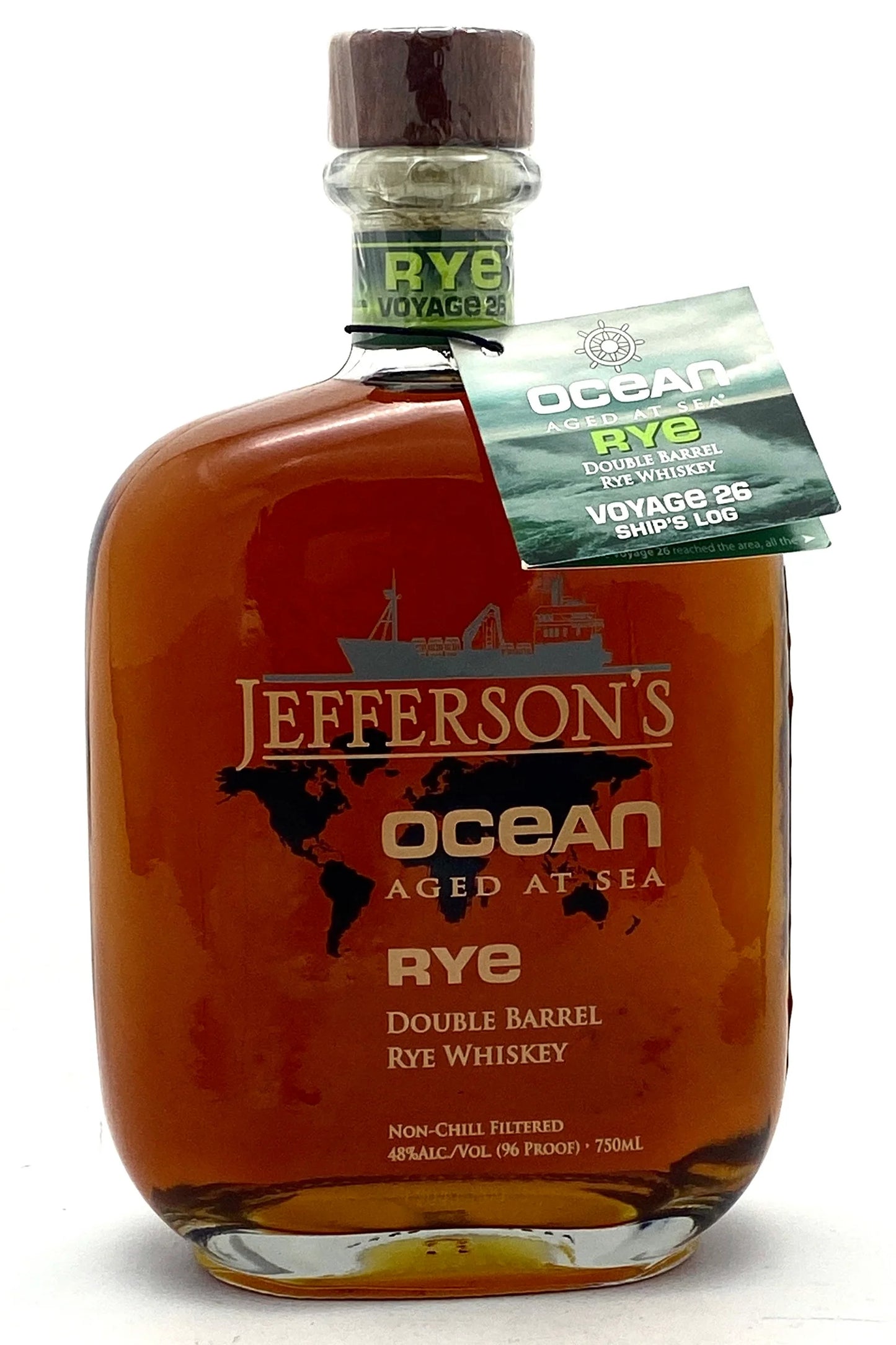 Jefferson's Ocean Aged at Sea Voyage 26 Double Barrel Rye Whiskey 750ml