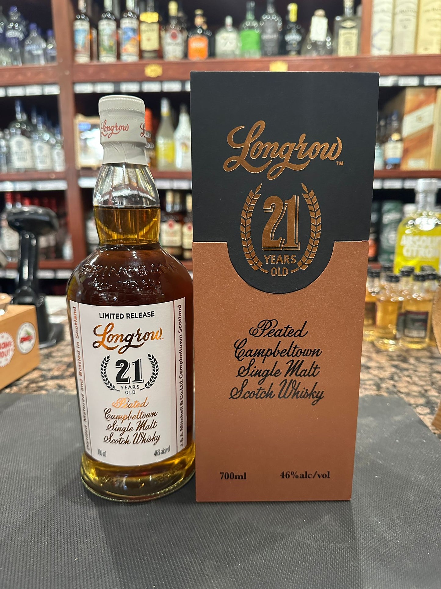 Longrow 21 Year Old Peated Single Malt Scotch Whisky 750ml