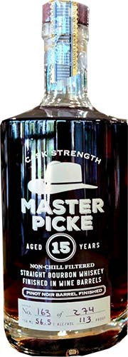Master Picke 15 Year Old Cask Strength Straight Bourbon Whiskey 750ml