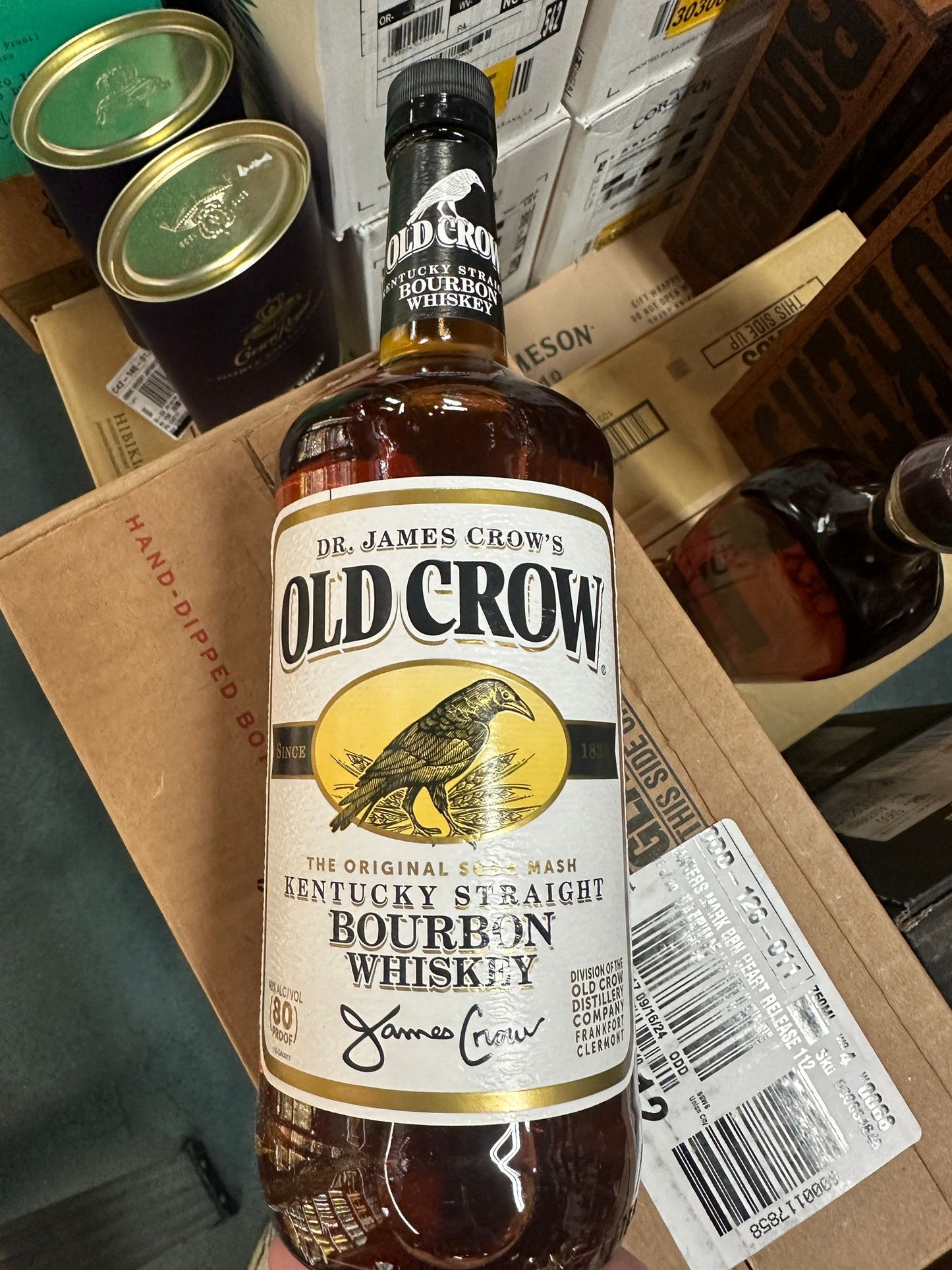 Old Crow Kentucky Straight Bourbon Whiskey 1Lt