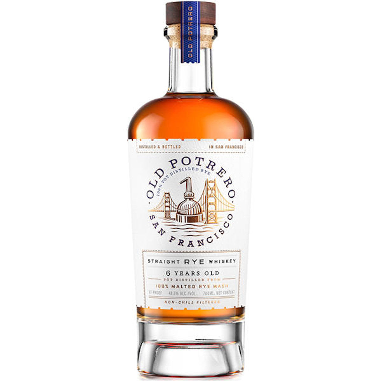 Old Potrero 6 Year Old Straight Rye Whiskey 700ml