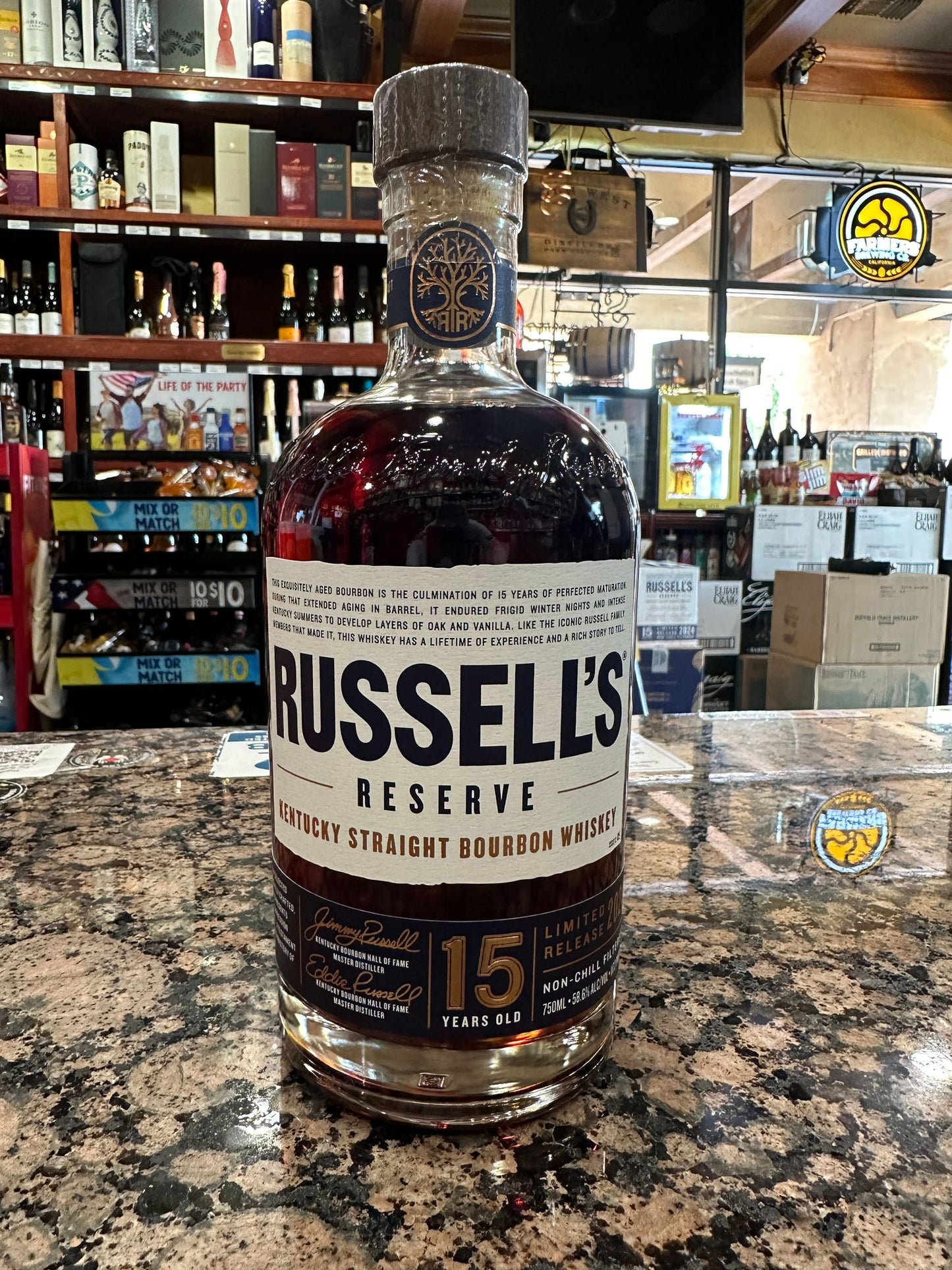 2024 Russell's Reserve 15 Year Old Kentucky Straight Bourbon Whiskey 750ml