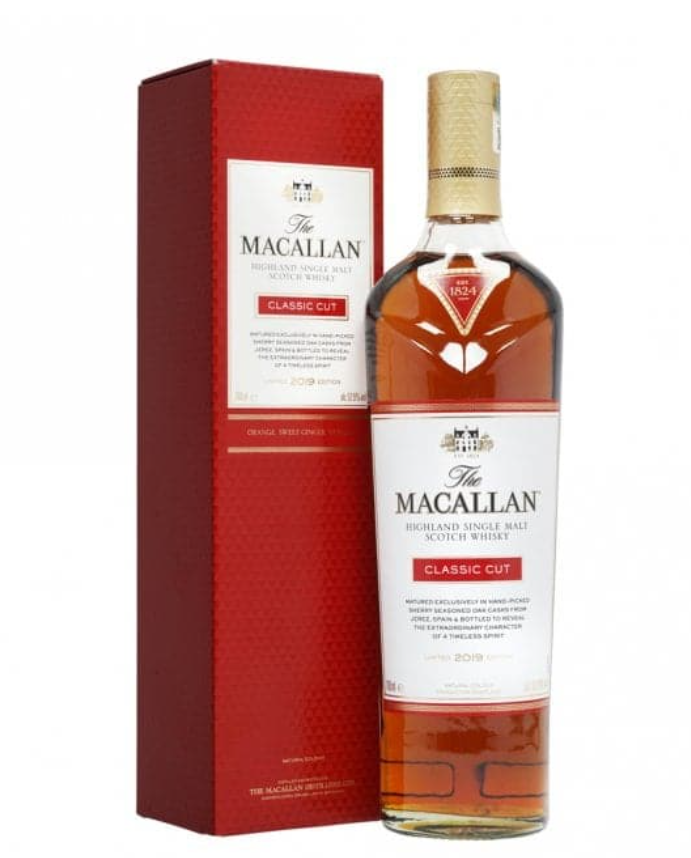 2019 Macallan Limited Edition Classic Cut Single Malt Scotch Whiskey 750ml