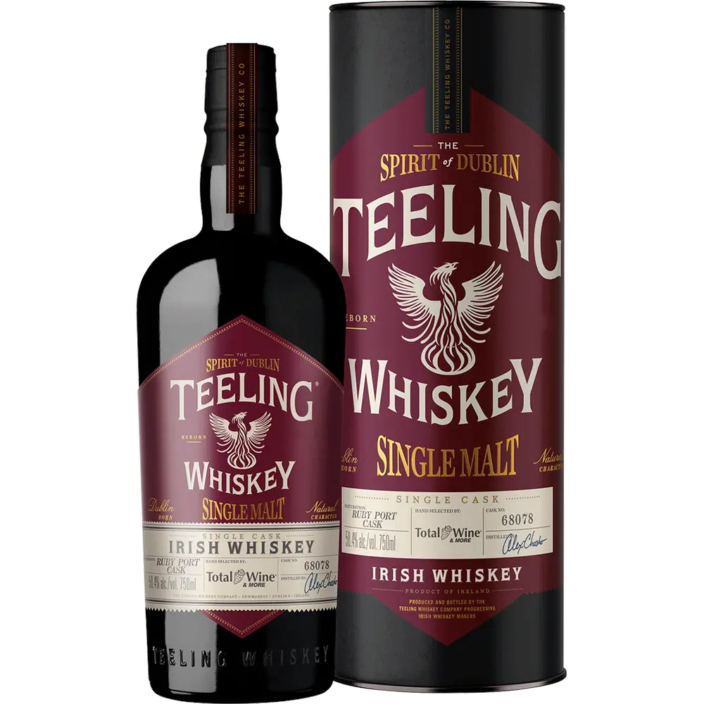 Teeling Whiskey Ruby Port Cask Single Malt Irish Whiskey 750ml