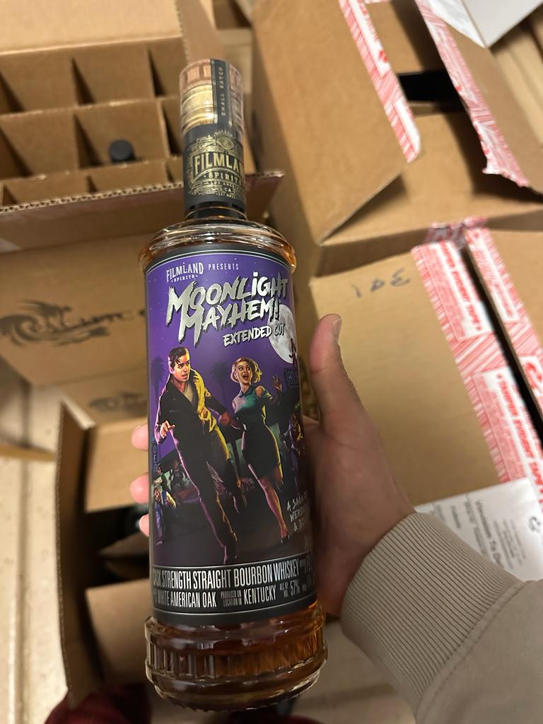 Filmland Spirits Moonlight Mayhem Extended Cut Cask Strength Straight Bourbon Whiskey 750ml