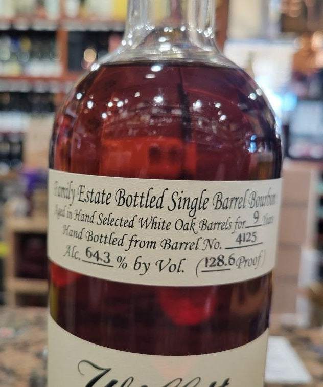 Willett 9 Year Old Family Estate Single Barrel Bourbon Whiskey Barrel #4125 750ml