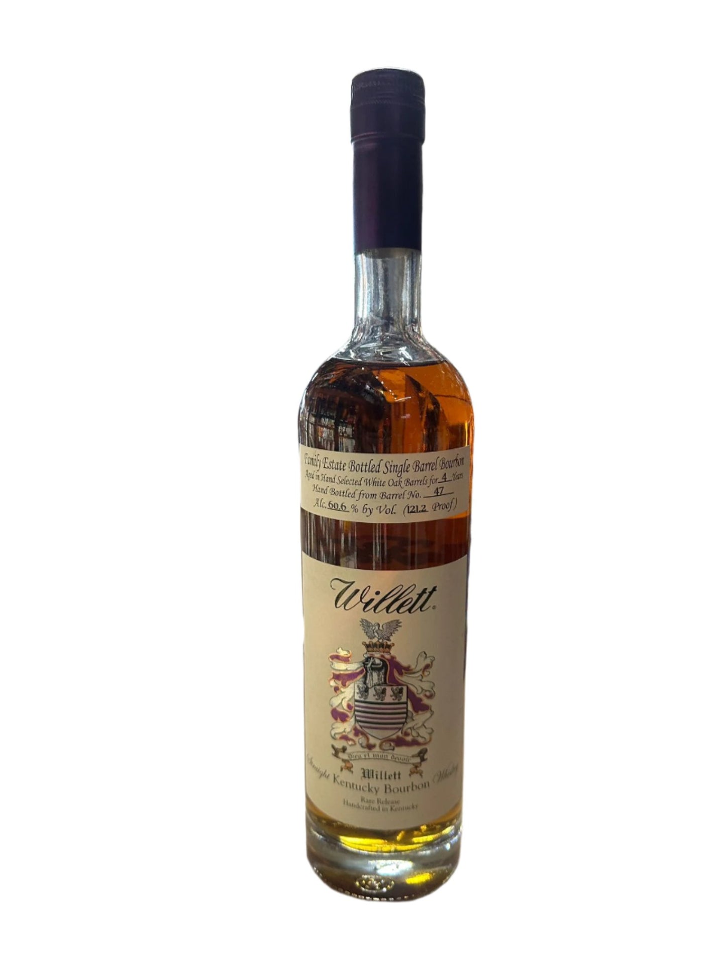 Willett Family Estate Bottled Single Barrel 4 Year Old Barrel No. 47 Kentucky Straight Bourbon Whiskey 750ml