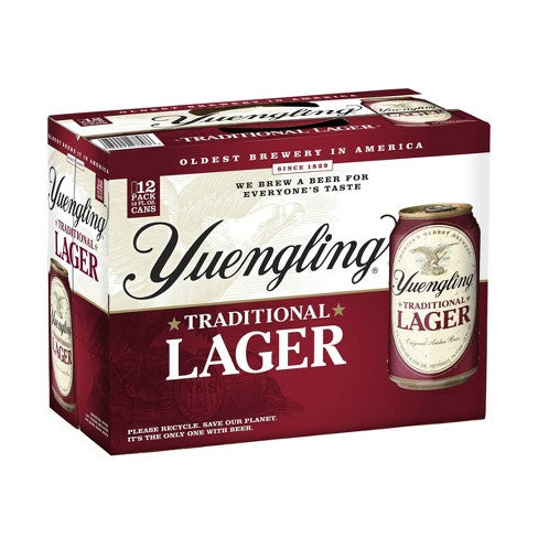 Yuengling Traditional Lager Beer 12-Oz Can 12-Pack