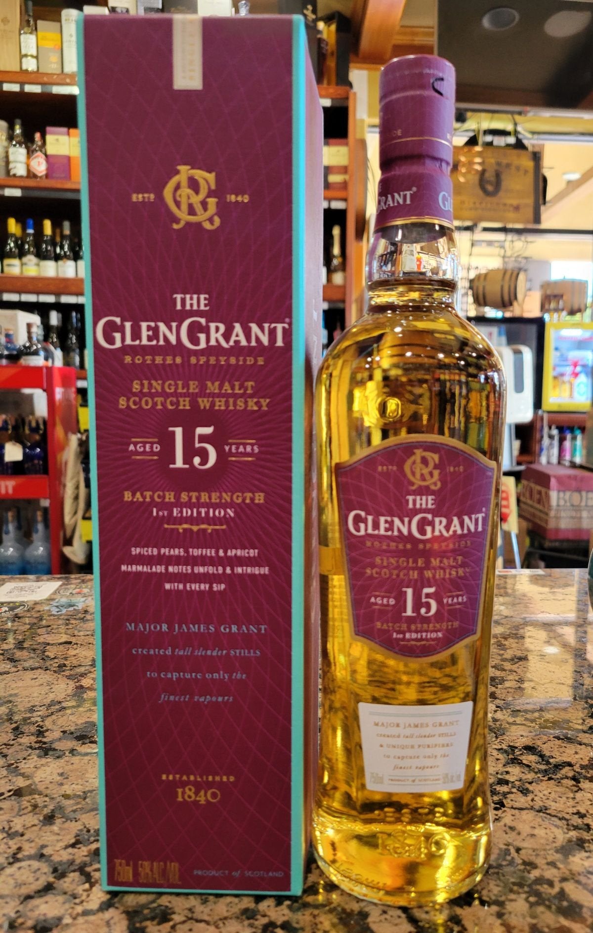 Glen Grant Batch Strength 15 Year Old Single Malt Scotch Whisky 750ml