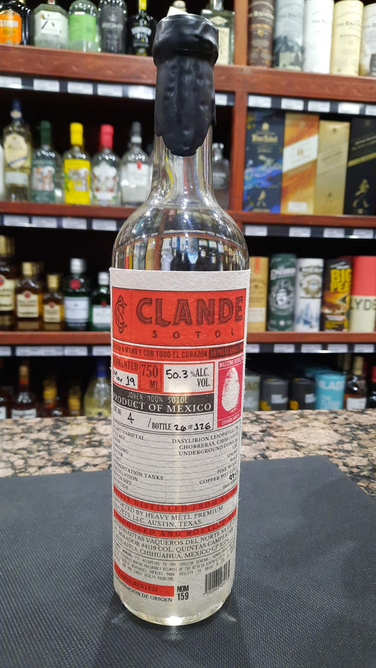 Clande Red Label Don Eduardo Arrieta Sotol Joven Mezcal 750ml